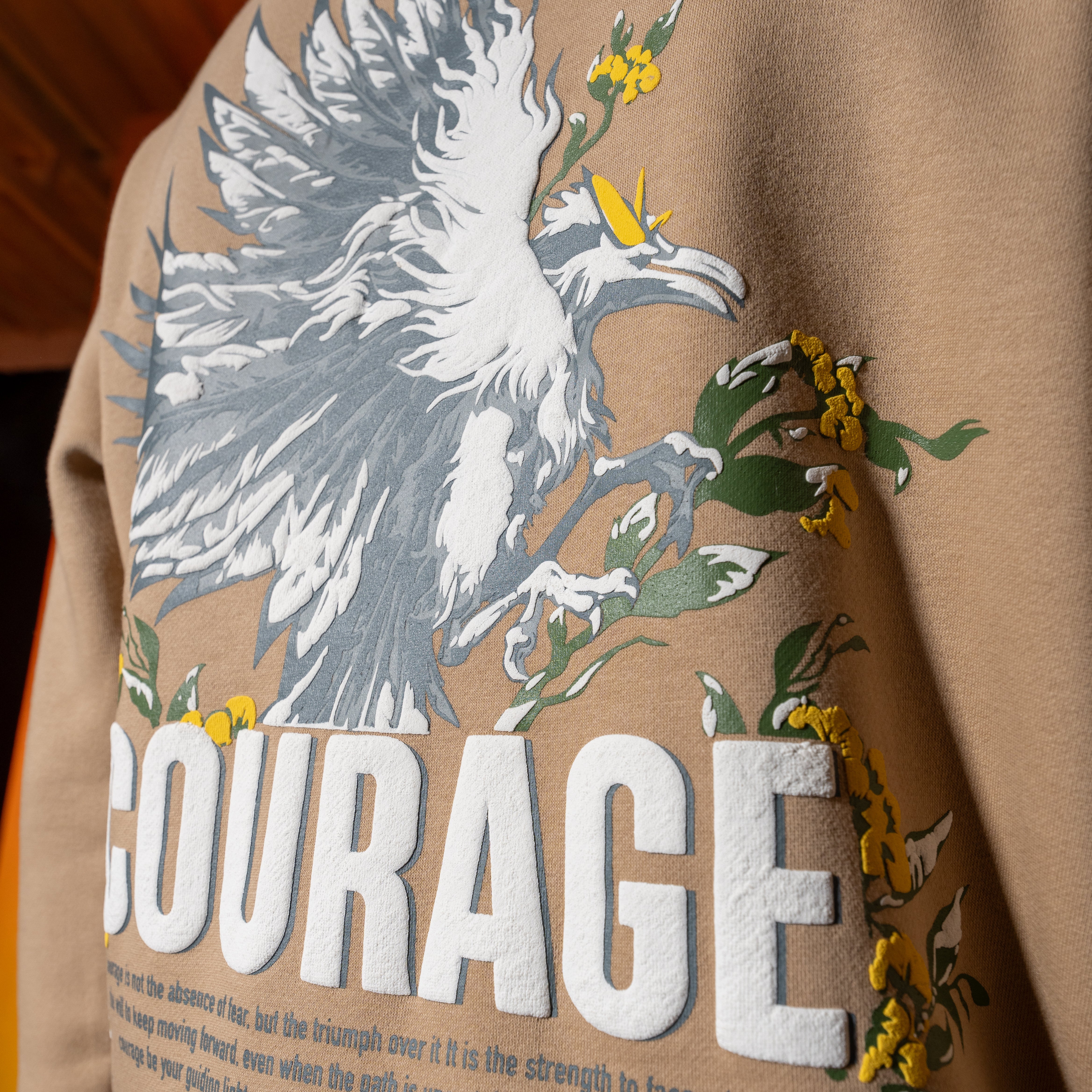 Courage Beige Sweatshirt