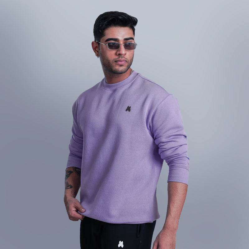 Digital Lavender Oversized Sweatshirt