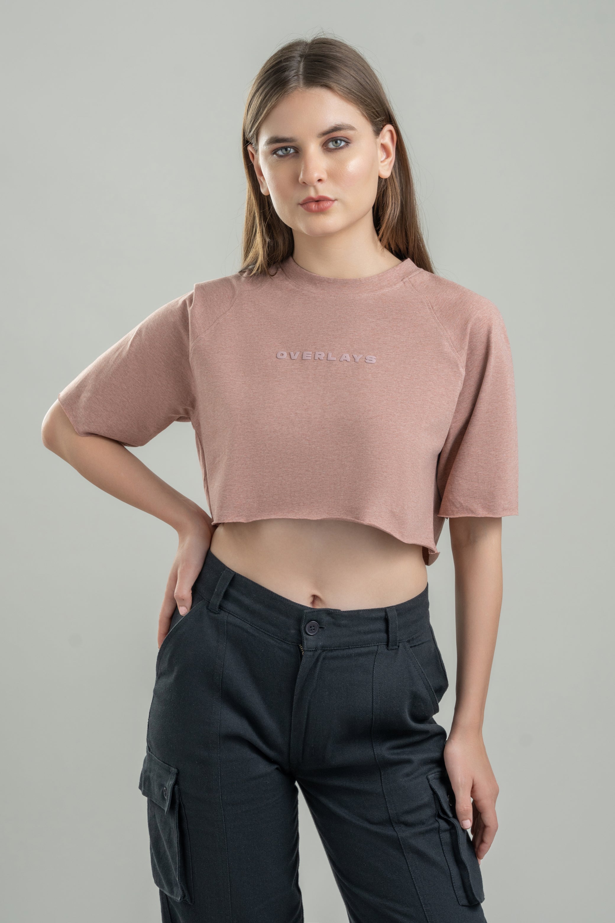 Relaxed Fit Brick Red Crop Top