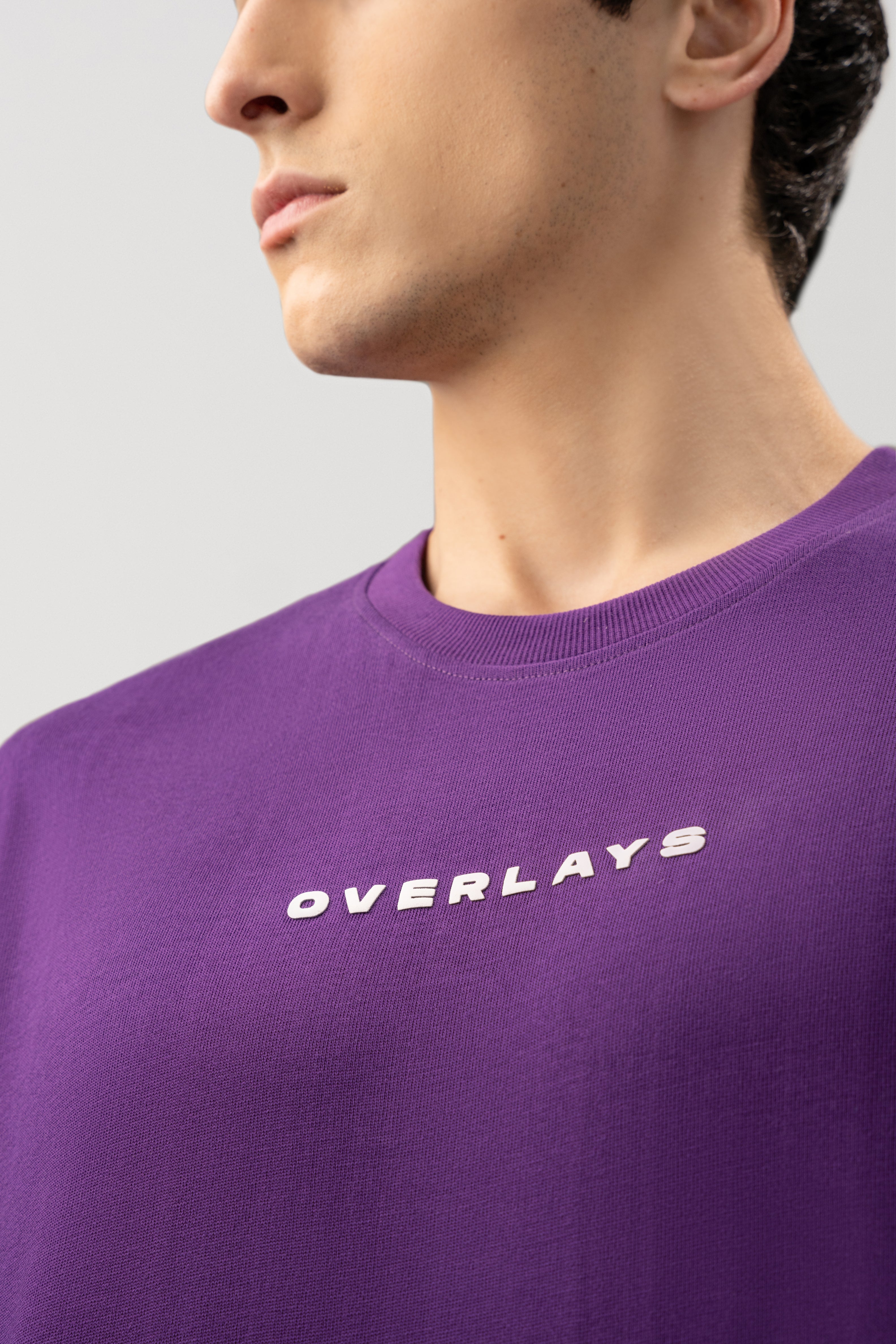 Textured Oversized OVRLS  T-shirt