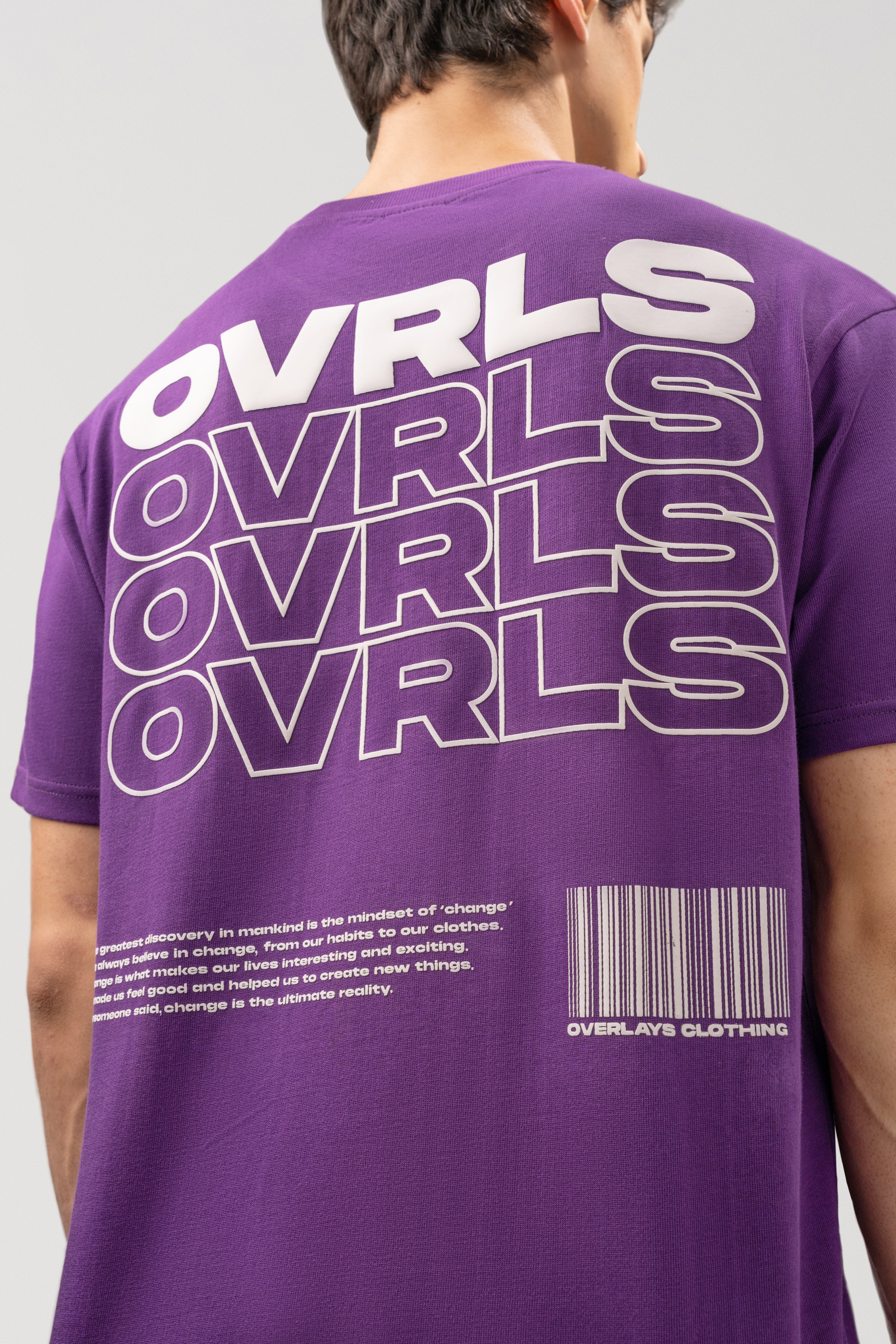 Textured Oversized OVRLS  T-shirt