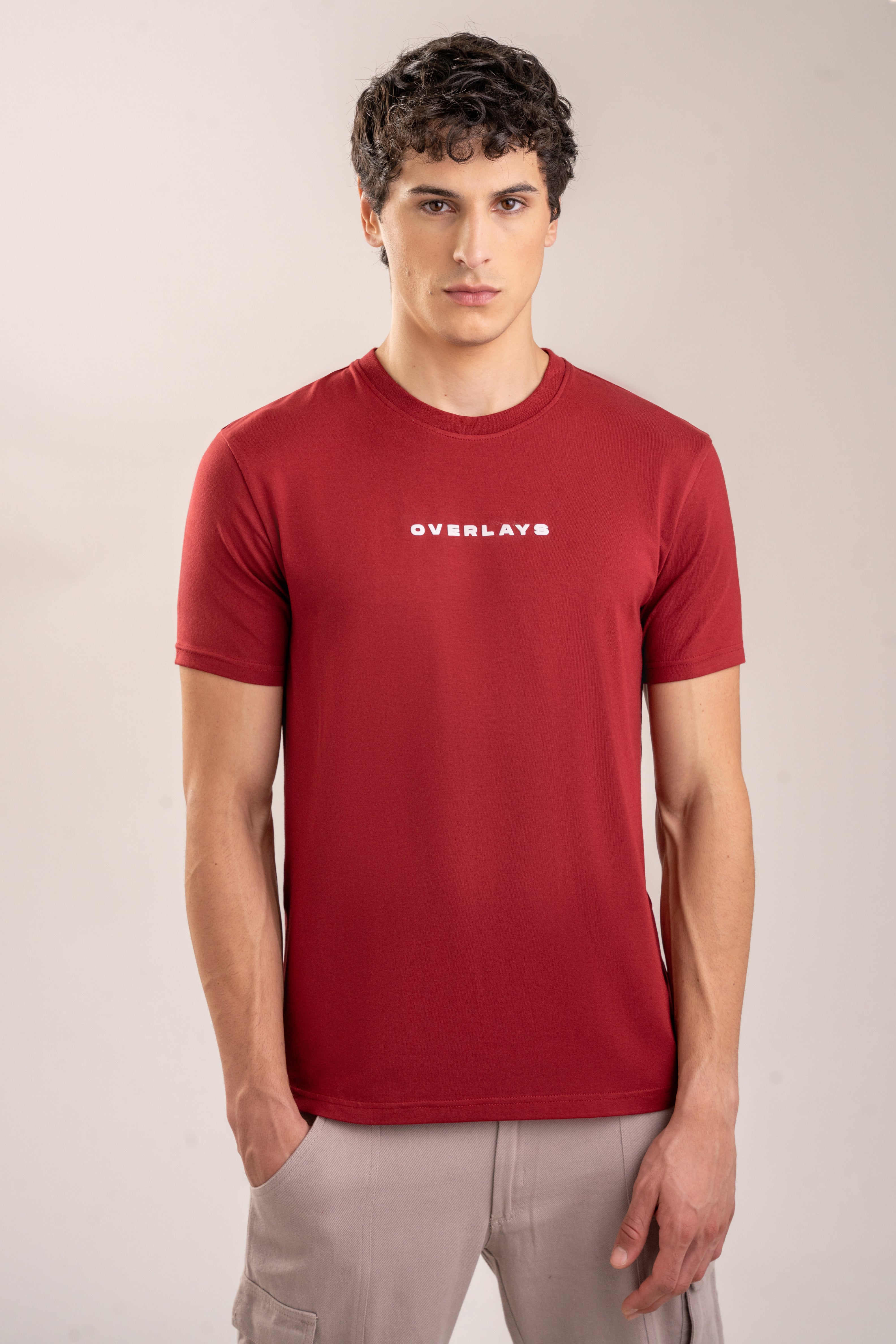 Ultra Soft Regular Fit Maroon T-shirt