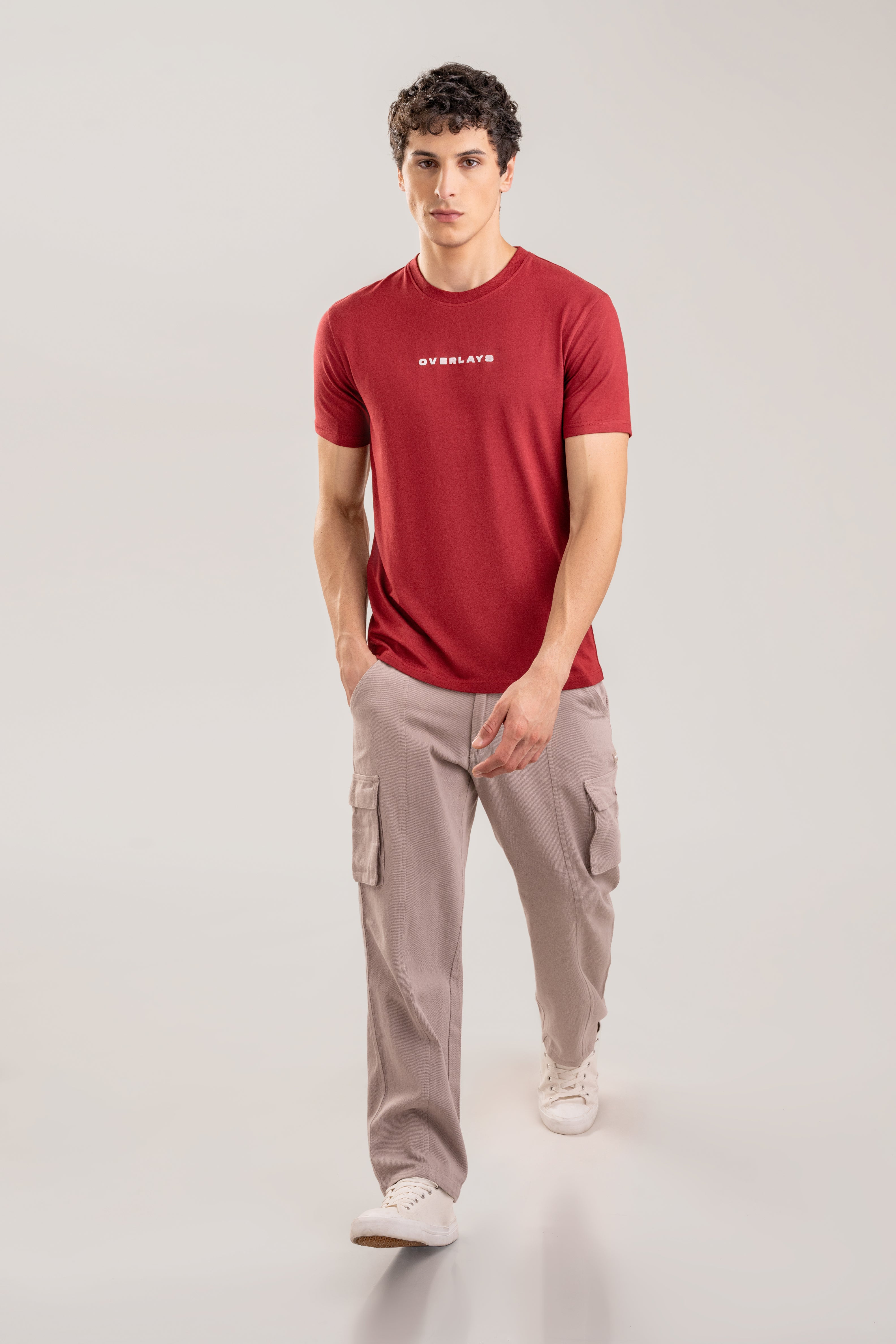 Ultra Soft Regular Fit Maroon T-shirt