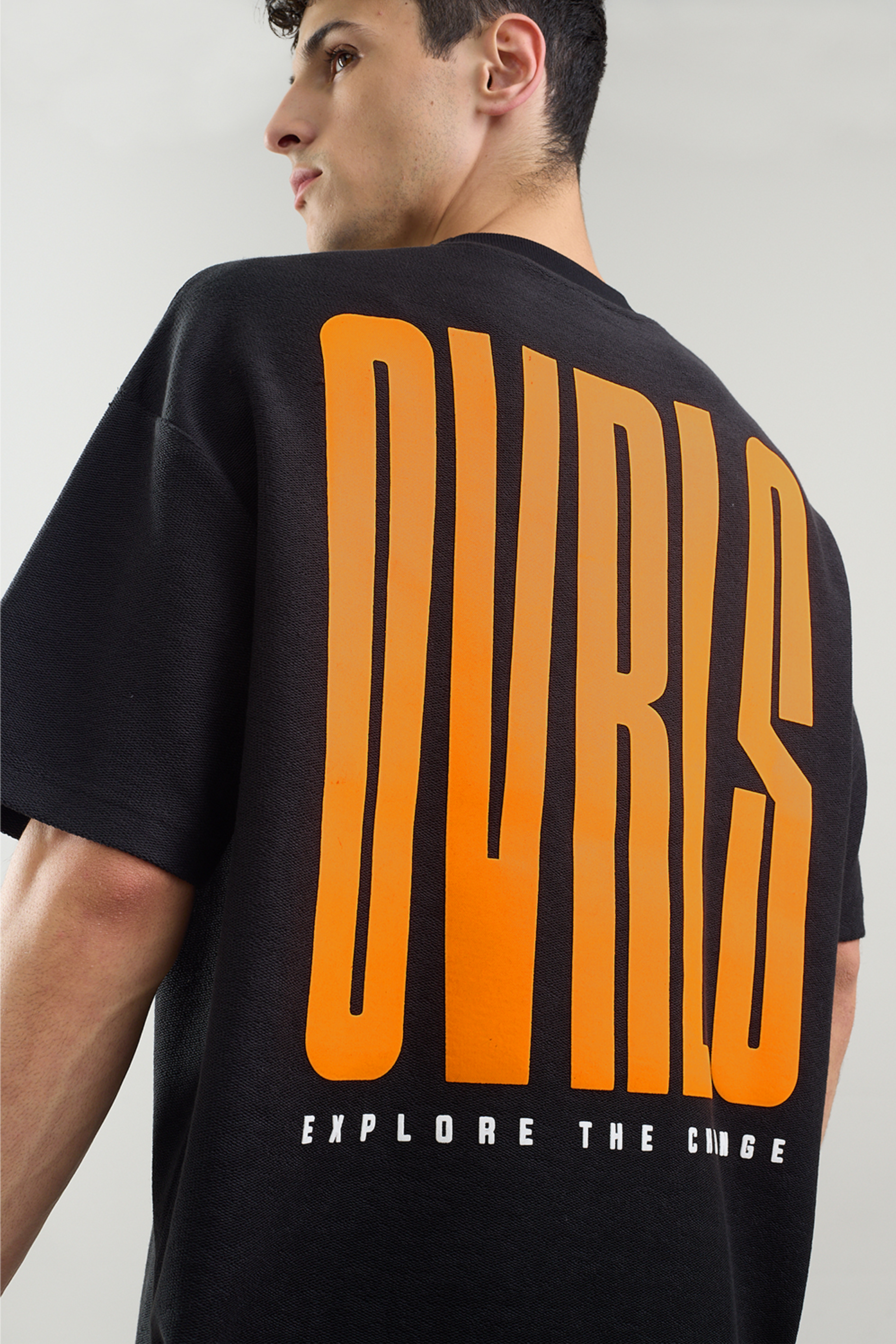 Textured OVRLS Arc Oversized T-shirt