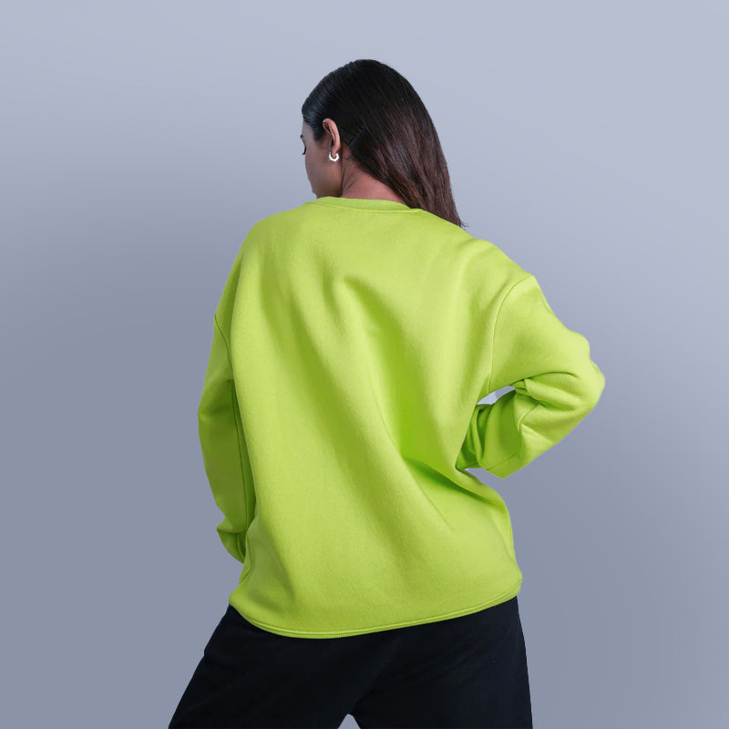 Acid Lime Oversized Sweatshirt
