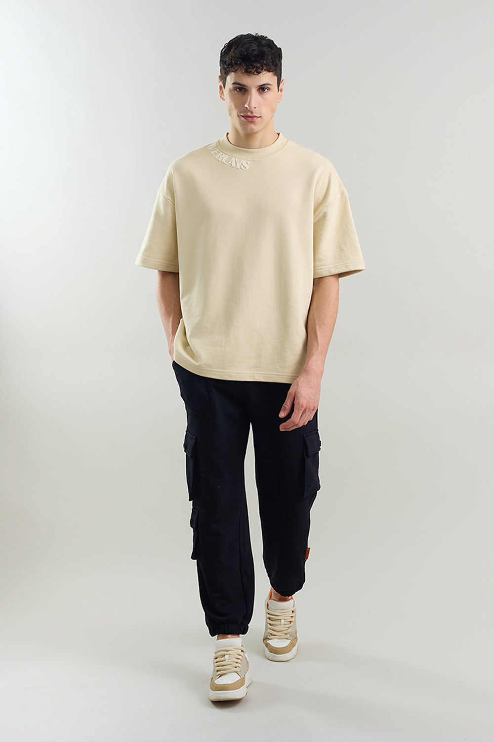 Textured Champion Arc Oversized Fit T-shirt