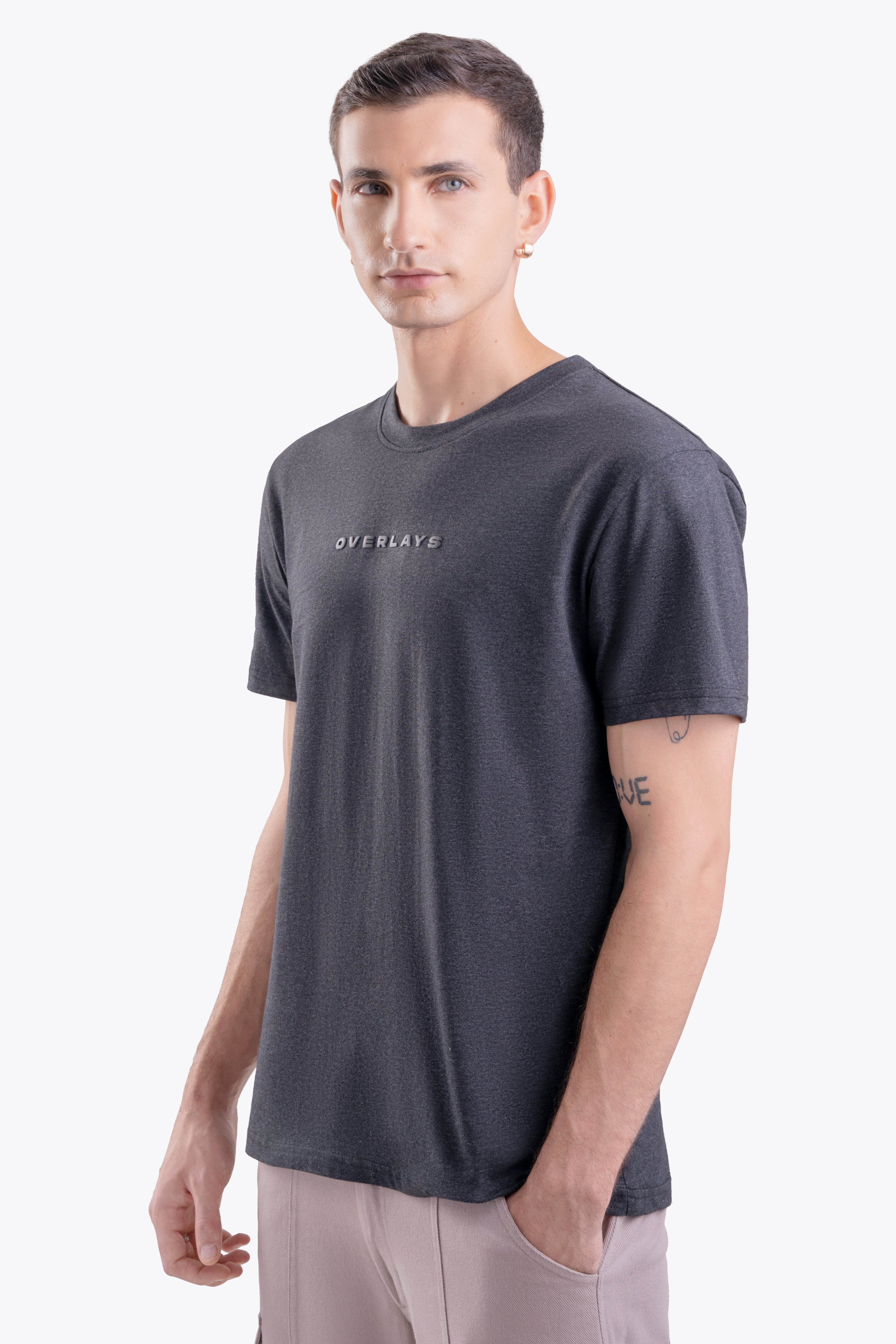 Charcoal Grey Regular Fit T-shirt