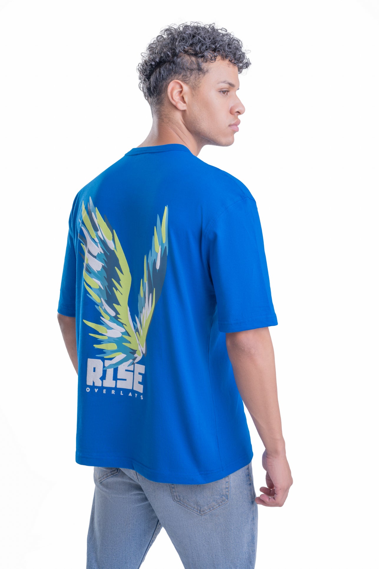 Relaxed Fit Men's Arise Tshirt - Blue