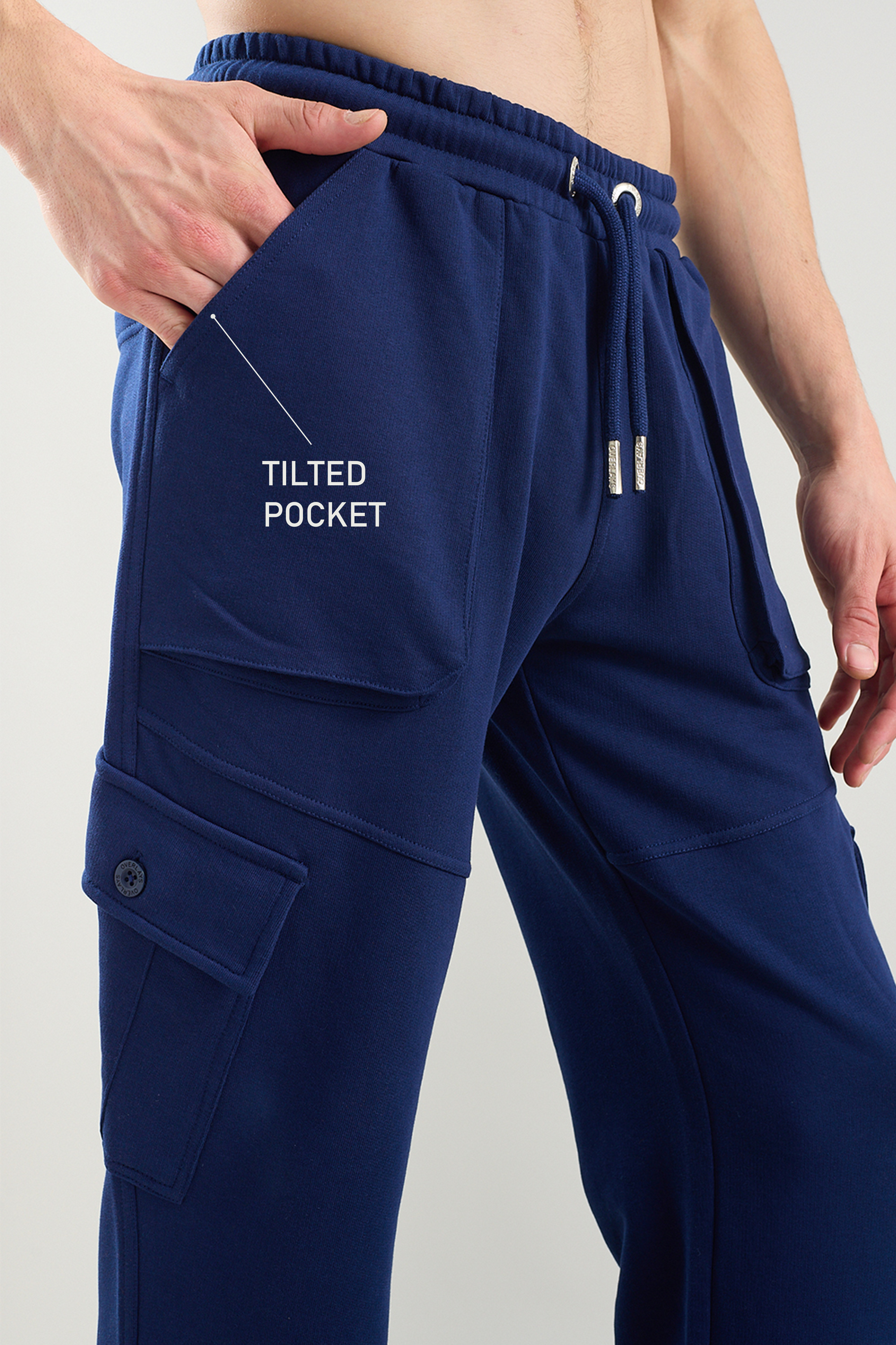 Tilted Navy Joggers