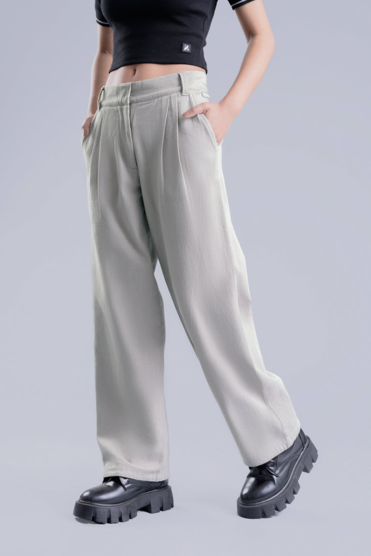 Light Grey Women's Cargo Pants